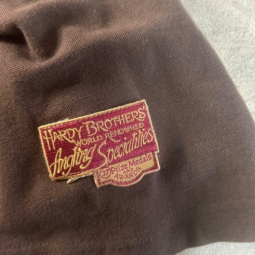 Hardy Brothers Polo Shirt Mens XL Brown Short Sleeve Fishing Angling Specialties